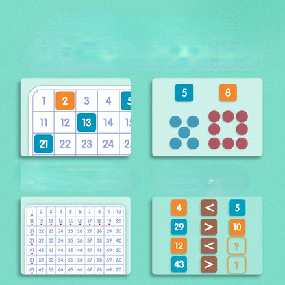 Wooden Montessori Toys Magnetic Hundred Plate Counting Board 2
