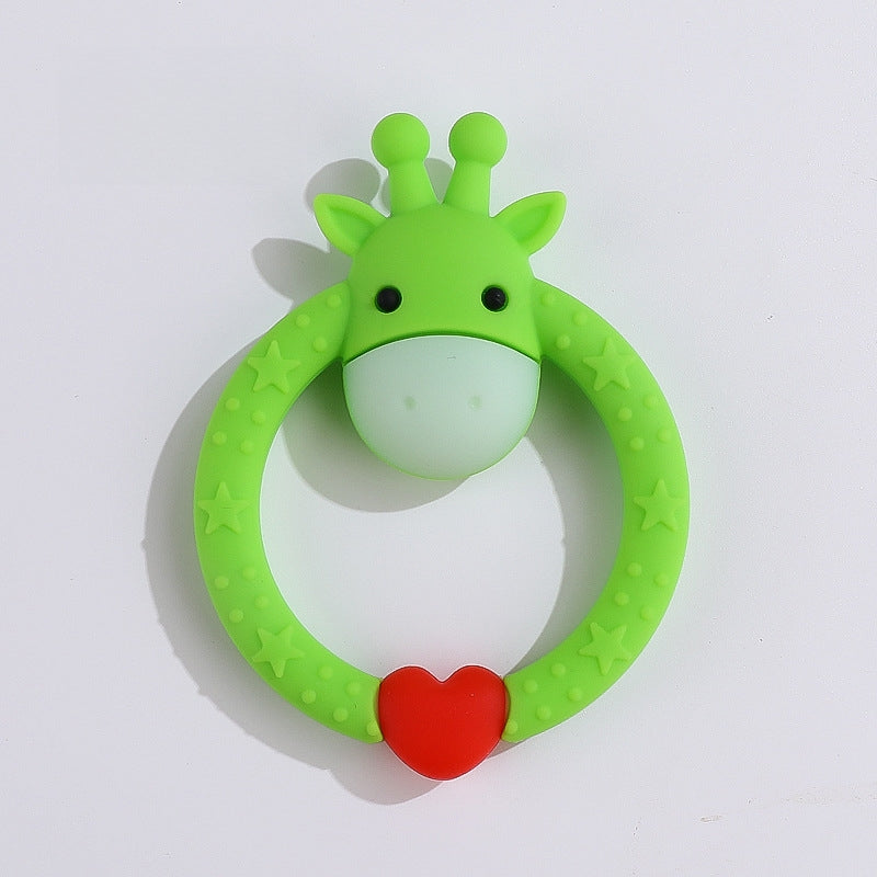 Giraffe Silicone Teether Baby Soothing Toy in Multiple Colors 16