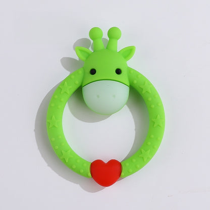 Giraffe Silicone Teether Baby Soothing Toy in Multiple Colors 16