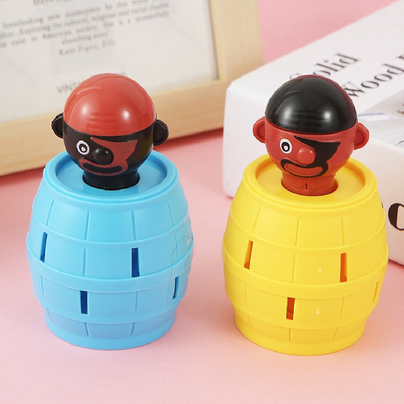 Pirate Barrel Pop Up Wind Up Toy Tabletop Novelty Toy 3