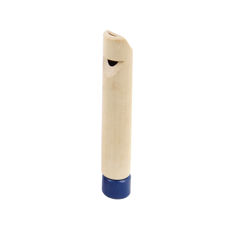 Wooden Round Whistle Kids Musical Instrument Educational Toy 9