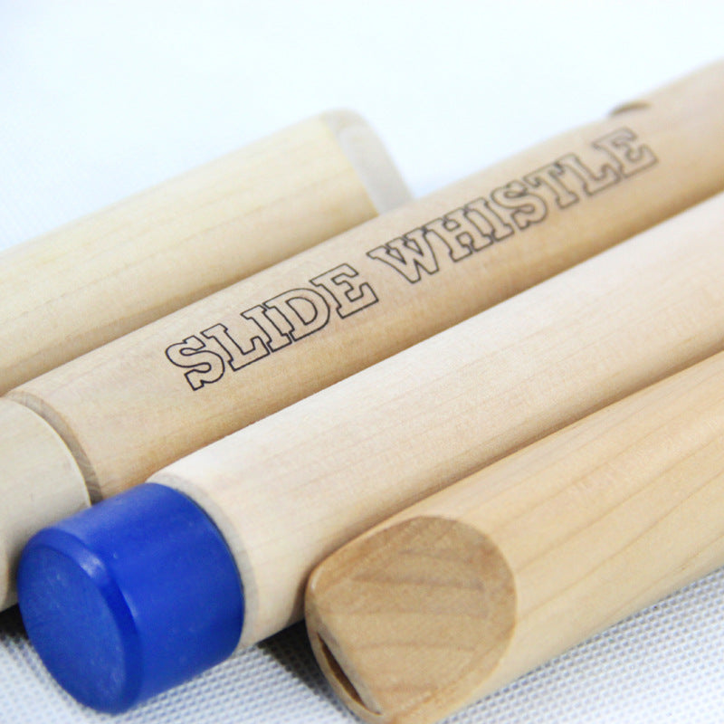 Wooden Round Whistle Kids Musical Instrument Educational Toy 3