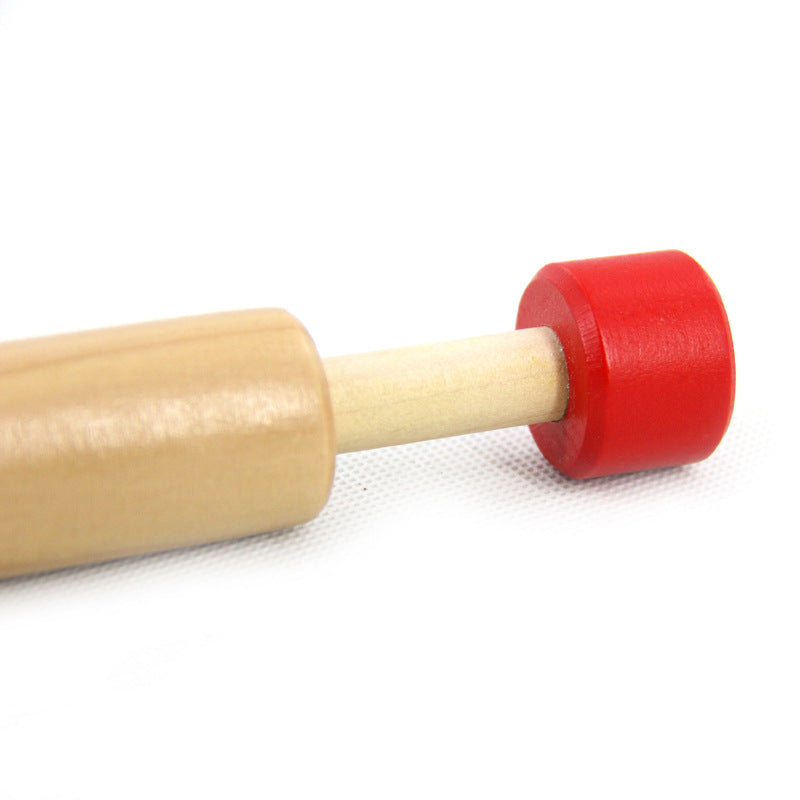 Wooden Round Whistle Kids Musical Instrument Educational Toy 5