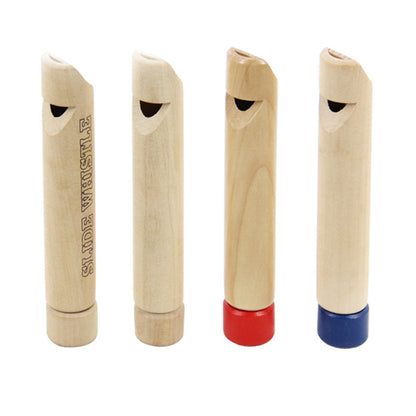 Wooden Round Whistle Kids Musical Instrument Educational Toy