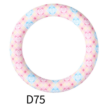 65mm Printed Silicone Beads Rings 26