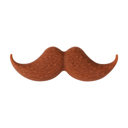 20Pcs Silicone Focal Beads Black Brown Beard Shape 18