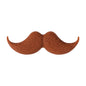 20Pcs Silicone Focal Beads Black Brown Beard Shape 18