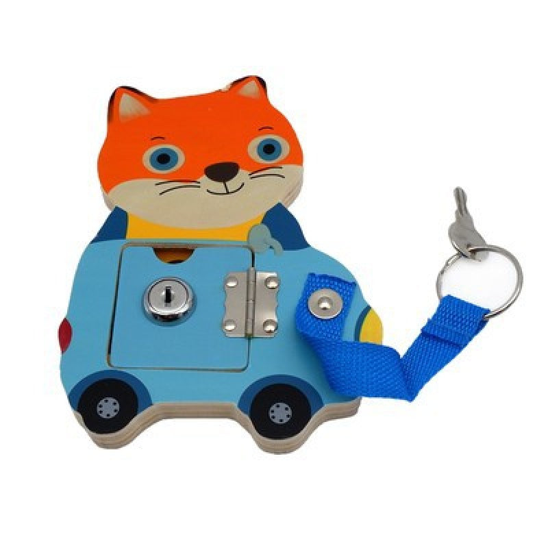 Wooden Children Unlocking Montessori Toys for Toddlers 8