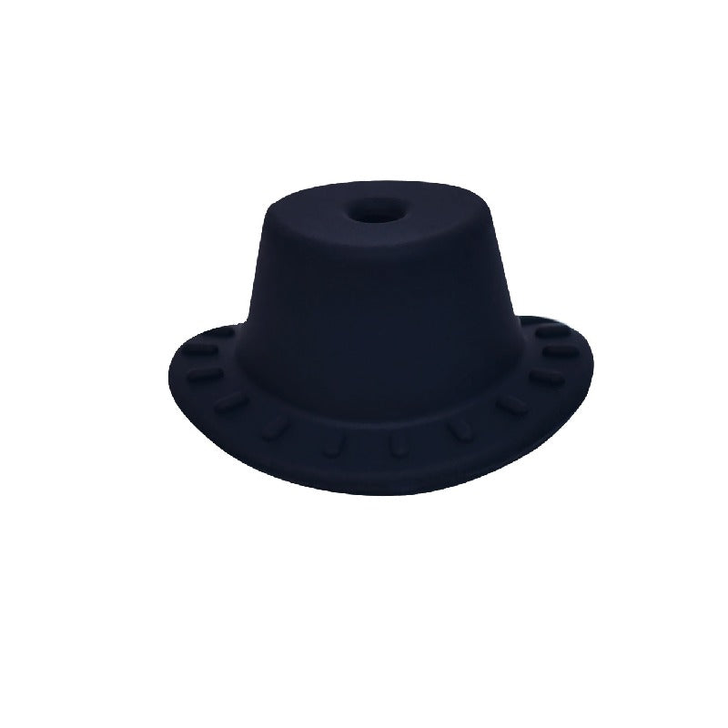50pcs Silicone Focal Beads Cowboy Hat With Hole Center 21