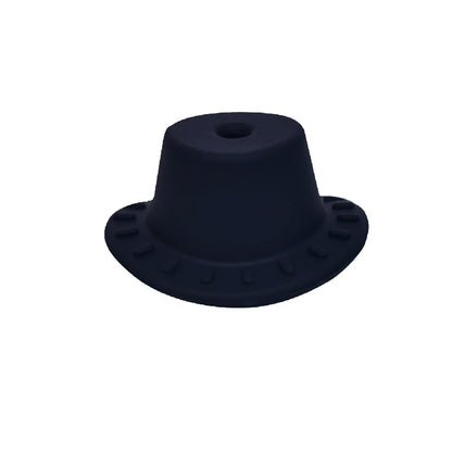 50pcs Silicone Focal Beads Cowboy Hat With Hole Center 21
