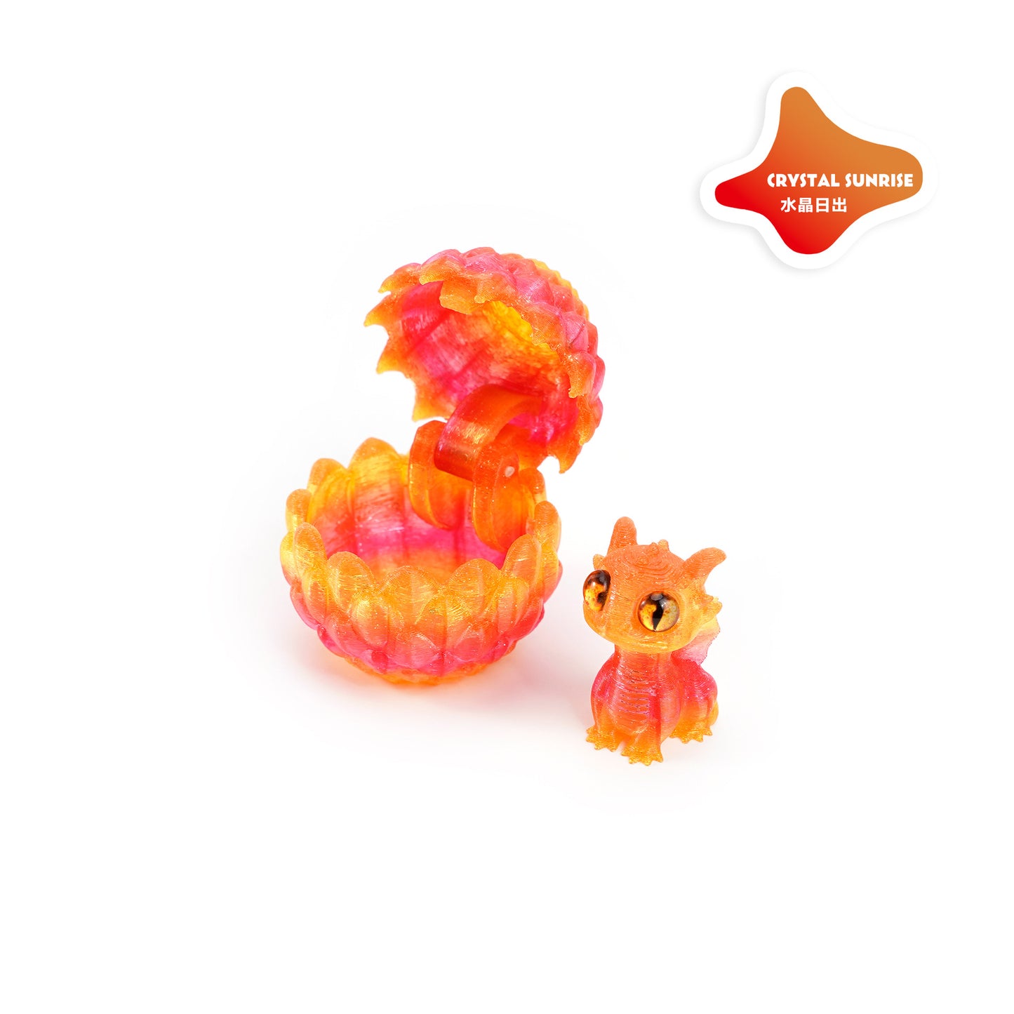 3D Printed Openable Dragon Egg Set Cute Pet Dragon Ornament Gift