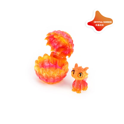 3D Printed Openable Dragon Egg Set Cute Pet Dragon Ornament Gift