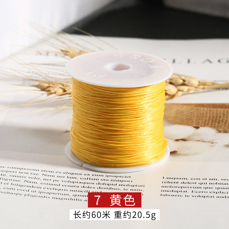 1mm 60m Flat Elastic Beading Cord Elastic String for Bracelets 7