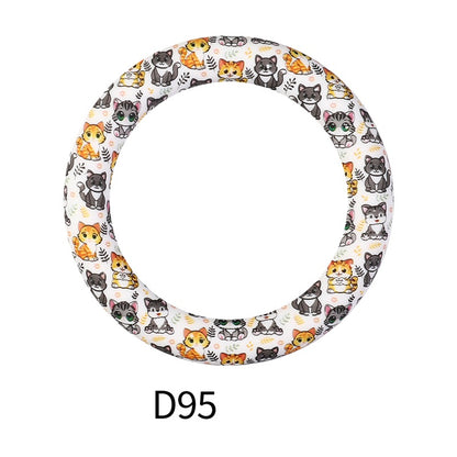 65mm Printed Silicone Beads Rings 44