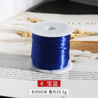 1mm 60m Flat Elastic Beading Cord Elastic String for Bracelets 11