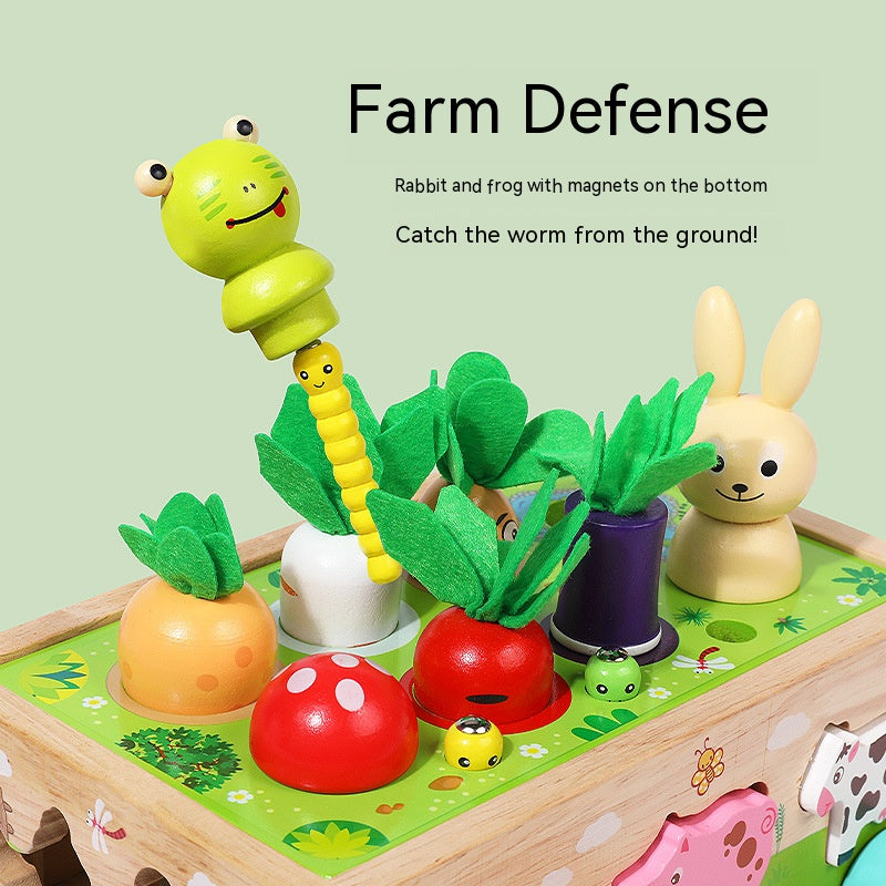 Wooden Farm Orchard Shape Matching Montessori Toys for Toddlers 8