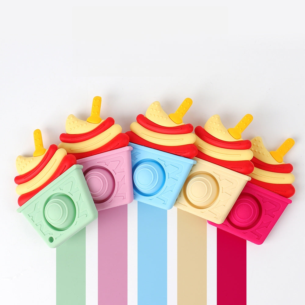 Silicone Ice Cream Baby Teething Toy for Infants