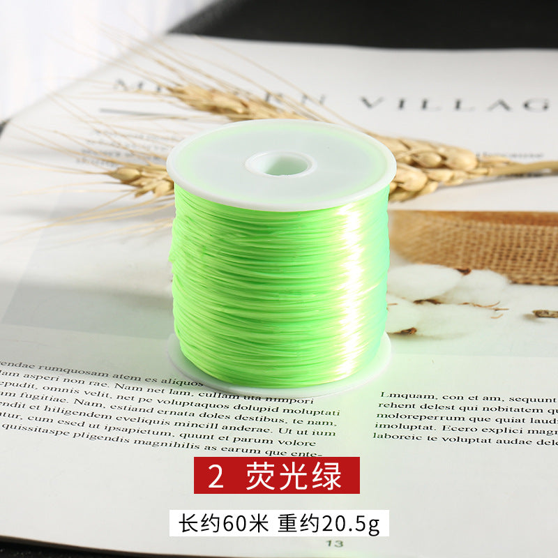 1mm 60m Flat Elastic Beading Cord Elastic String for Bracelets 17