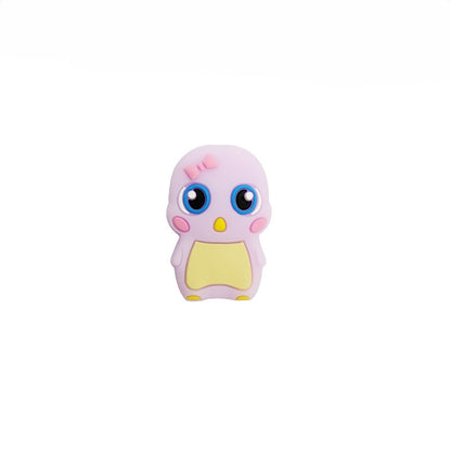 Silicone Focal Beads Cute Bowknot Little Duck Front Facing 7