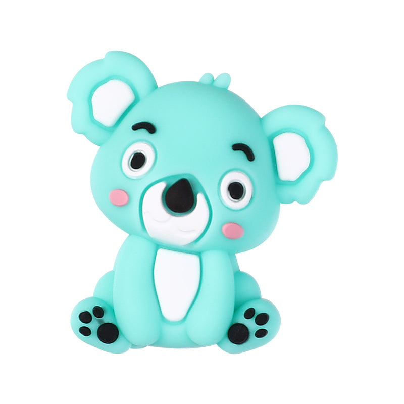 20Pcs Silicone 3D Focal Beads Sitting Koala Front Facing 15