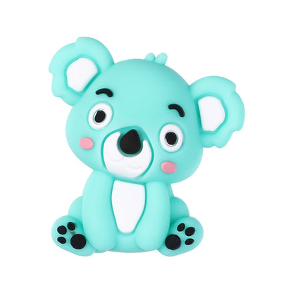 20Pcs Silicone 3D Focal Beads Sitting Koala Front Facing 15