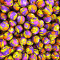 50pcs 15mm Printed Splatter Paint Silicone Beads Multicolor Design 5