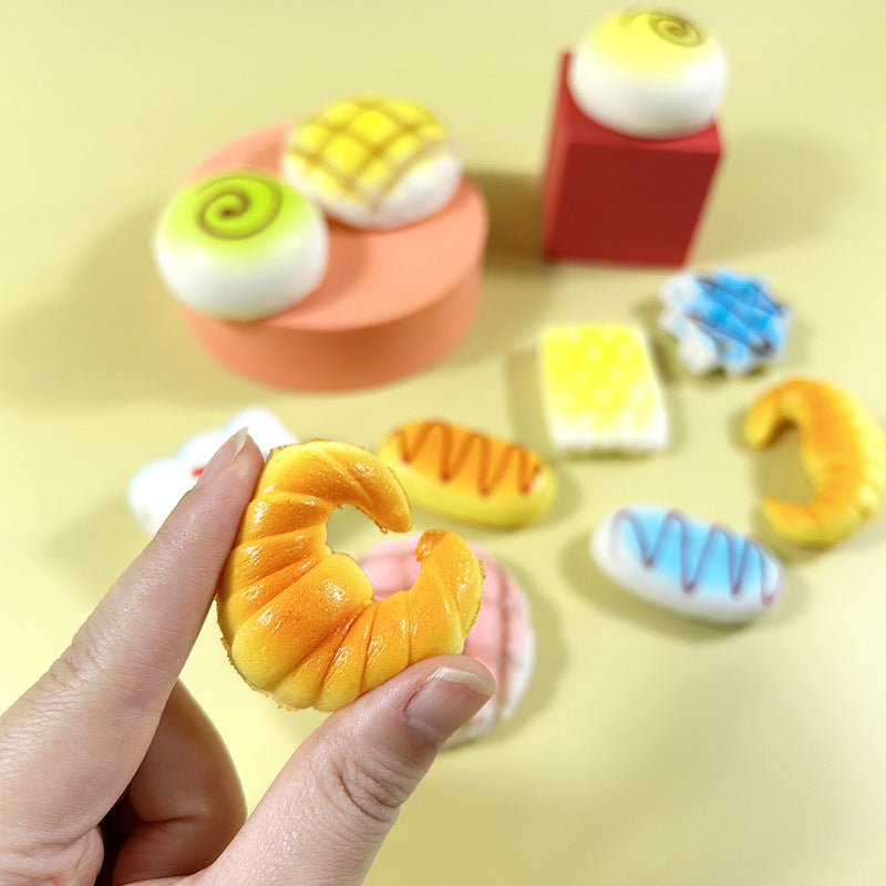 PU Squishy Toy Mini Bread Bun Slow Rising Stress Relief 2