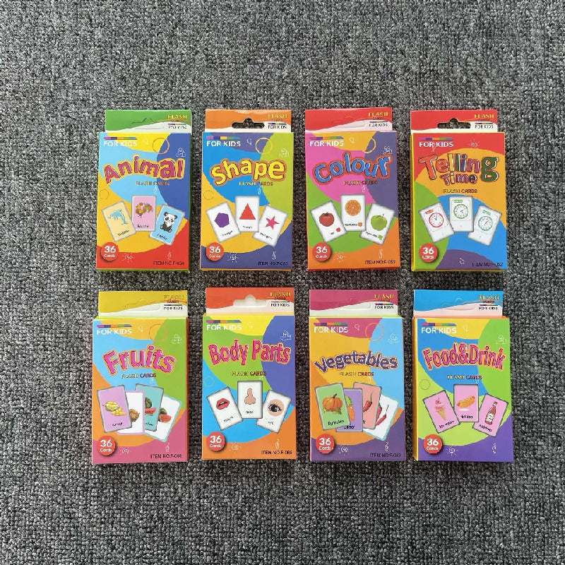 Educational Paper Flash Cards Infant Early Learning Toy