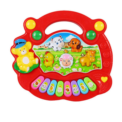 Plastic Kids Musical Keyboard Toy Farm Animal Musical Instrument 2