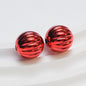 50pcs 14mm Pumpkin Acrylic Beads Silver Gold Black Red Pink Green Blue 5