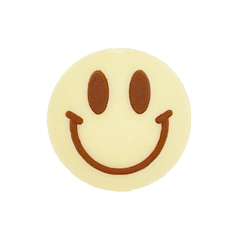 20pcs Silicone Focal Beads Smiling Face Round Shape 2