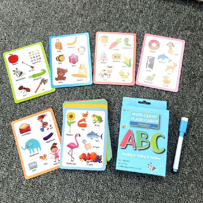 Educational Paper Flash Cards Early Learning Cognitive Toy 2