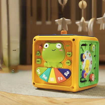 Plastic Montessori Toys Multi-Function Bus Busy Ball Activity Toy 4