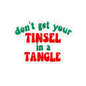 20pcs Silicone Focal Beads Holiday Phrase Don t Get Your Tinsel In A Tangle Text