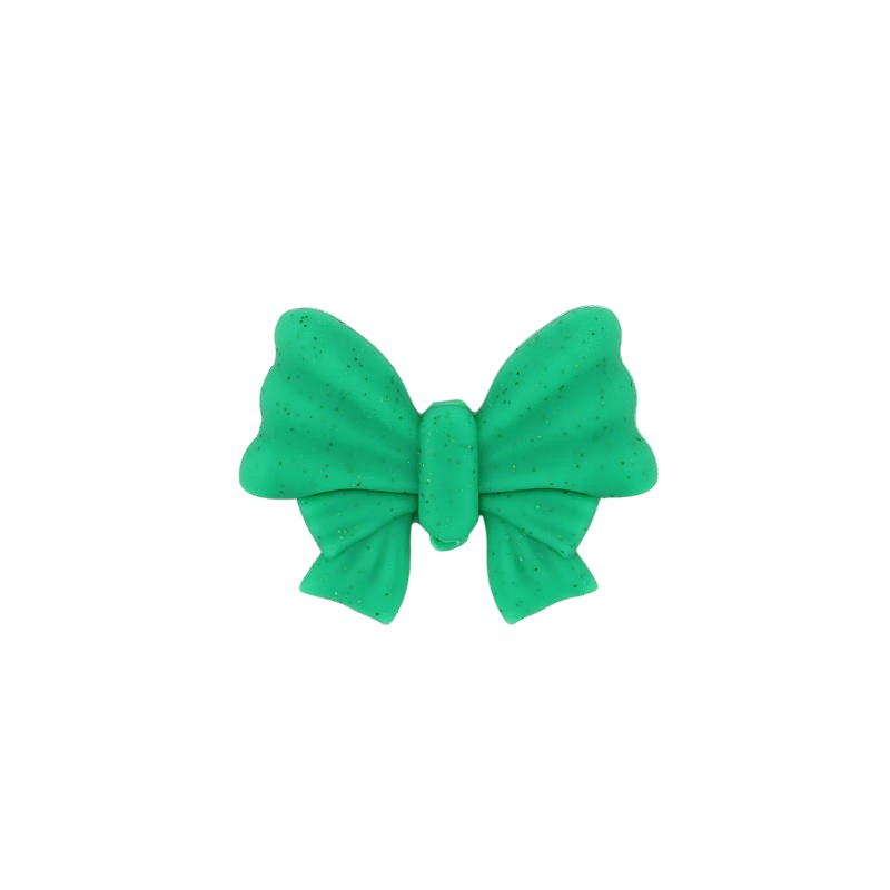 20Pcs Silicone Focal Beads Christmas Color-Shifting Bow Design 2