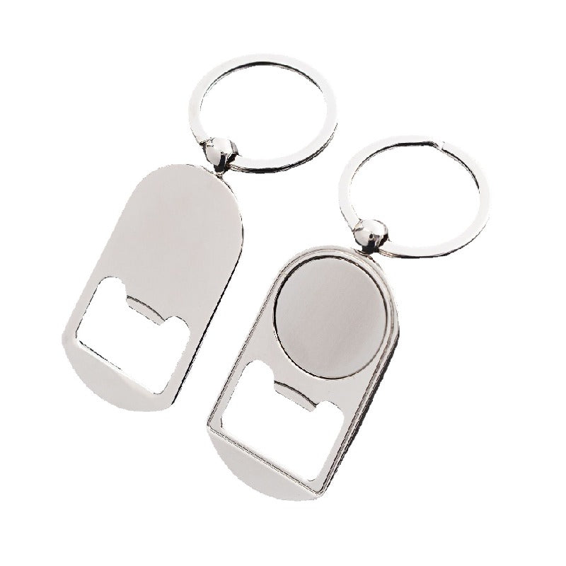 Metal Bottle Opener Sublimation Keychain Zinc Alloy Design 4
