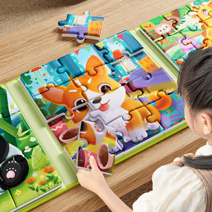 Magnetic Puzzle Montessori Toys Paper Educational Toy 2