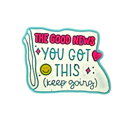 20Pcs Silicone Focal Beads Keep Going Glow In The Dark Scroll Design 10