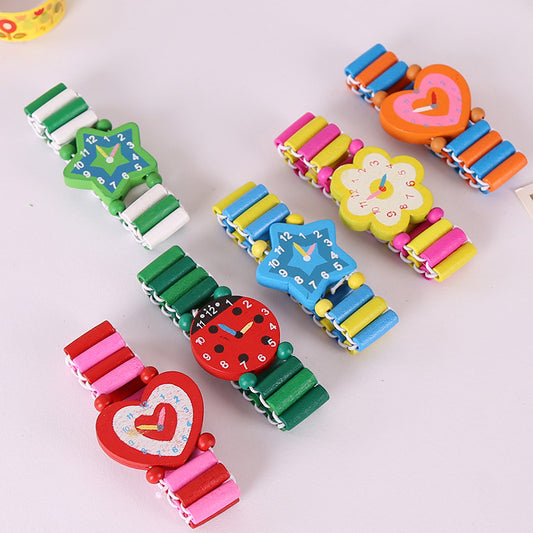 Wooden Watch Toys Educational Fine Motor Skills for Kids