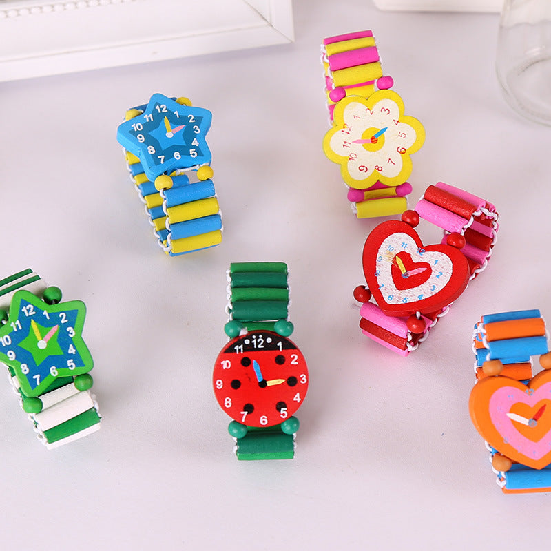 Wooden Watch Toys Educational Fine Motor Skills for Kids 5