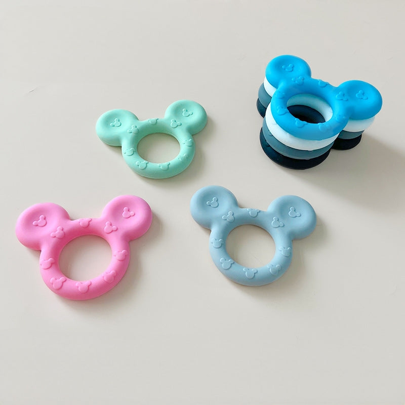 Silicone Mickey Ear Shaped Teething Toy for Baby