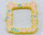 5Pcs 50x57mm Hand Painted Cat Photo Frame Acrylic Beads 8