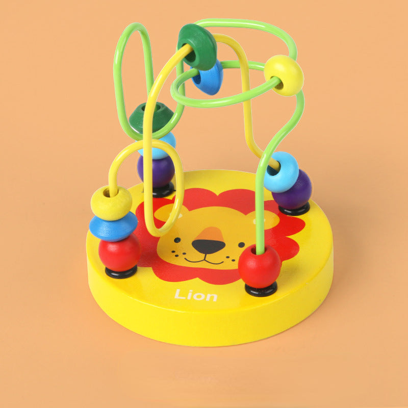 Wooden Mini Animal Bead Maze Educational Toy for Toddlers 4