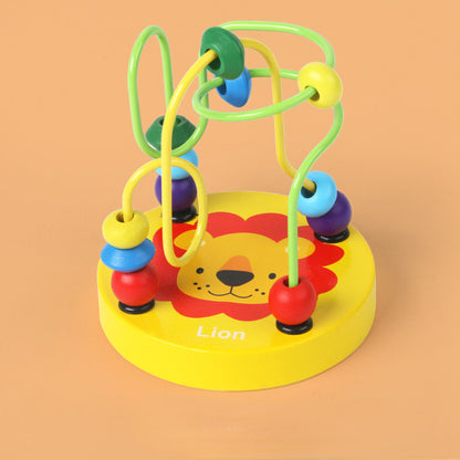 Wooden Mini Animal Bead Maze Educational Toy for Toddlers 4