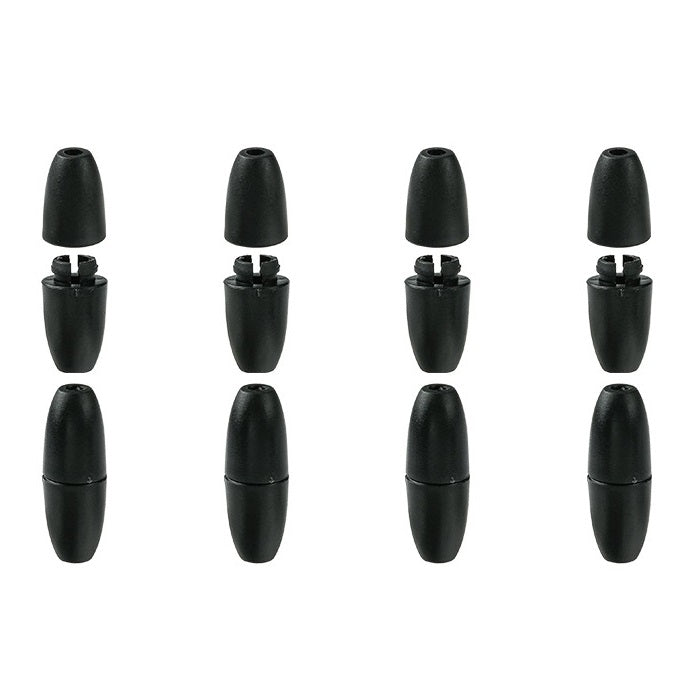 100pcs Food Grade PP Breakaway Safety Clasps Bead Barrel Connectors 9