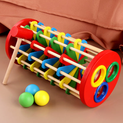 Wooden Montessori Toys Spinning Ball Ladder for Toddlers 29cm 4