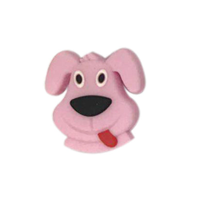 20pcs Silicone Focal Beads Puppy Front Facing Design 4