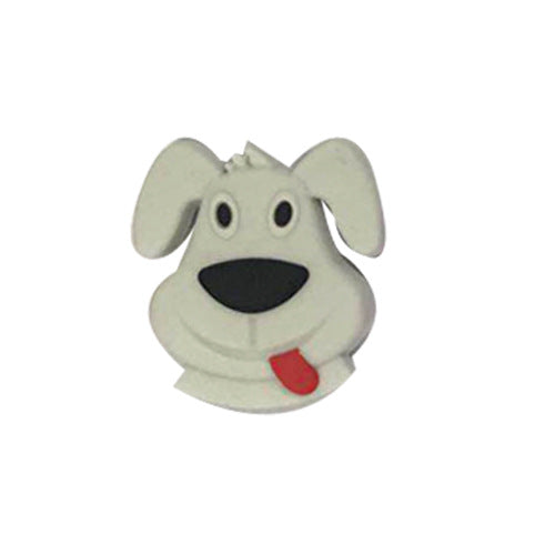 20pcs Silicone Focal Beads Puppy Front Facing Design 8