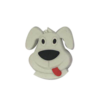 20pcs Silicone Focal Beads Puppy Front Facing Design 8