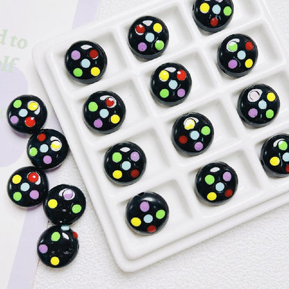 10pcs 16mm Palette Flat Acrylic Beads DIY Craft Jewelry Making 12